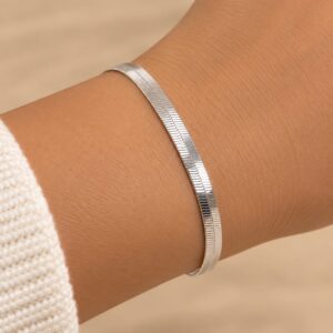 Pulseira Prata Legitima laminada