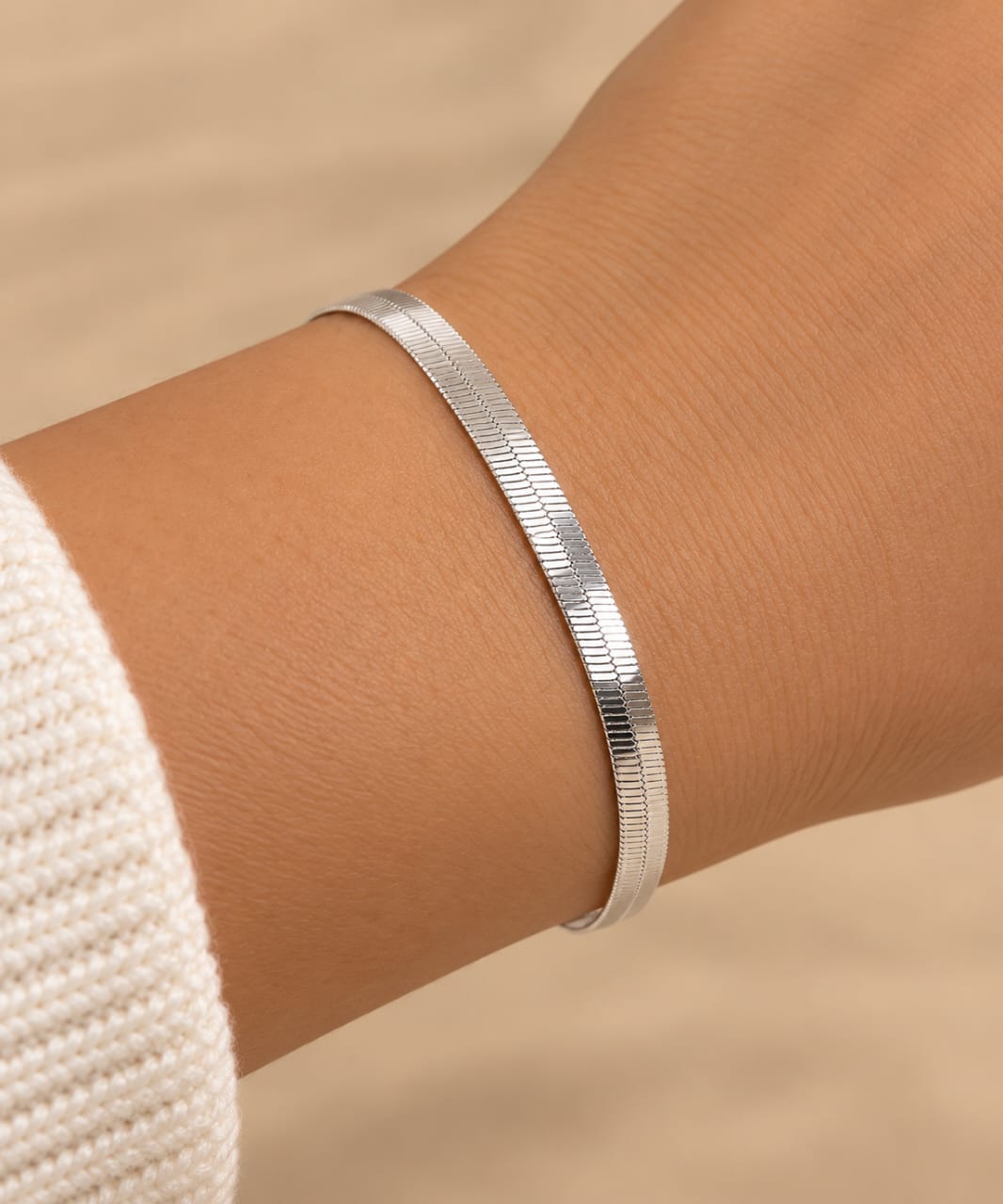 Pulseira Prata Legitima laminada