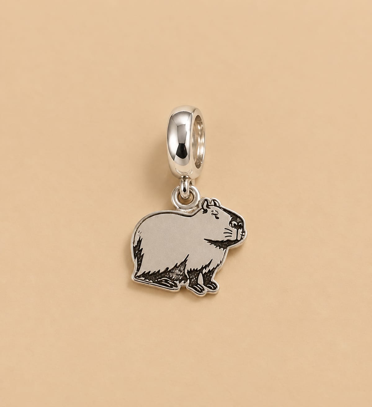 Berloque Prata Legitima capivara