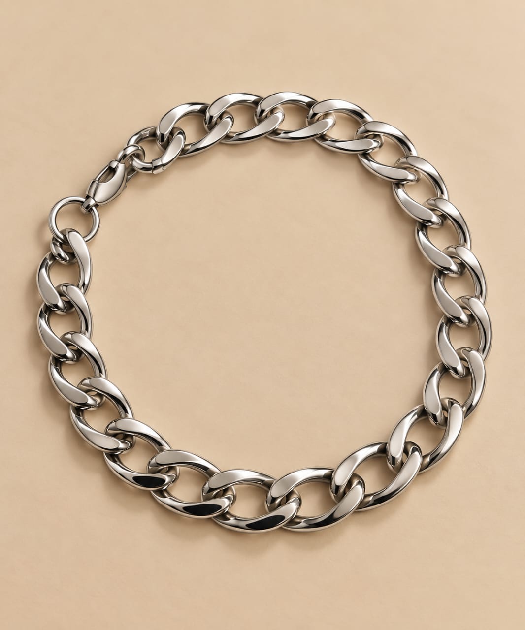 Pulseira Aço grumet 4mm