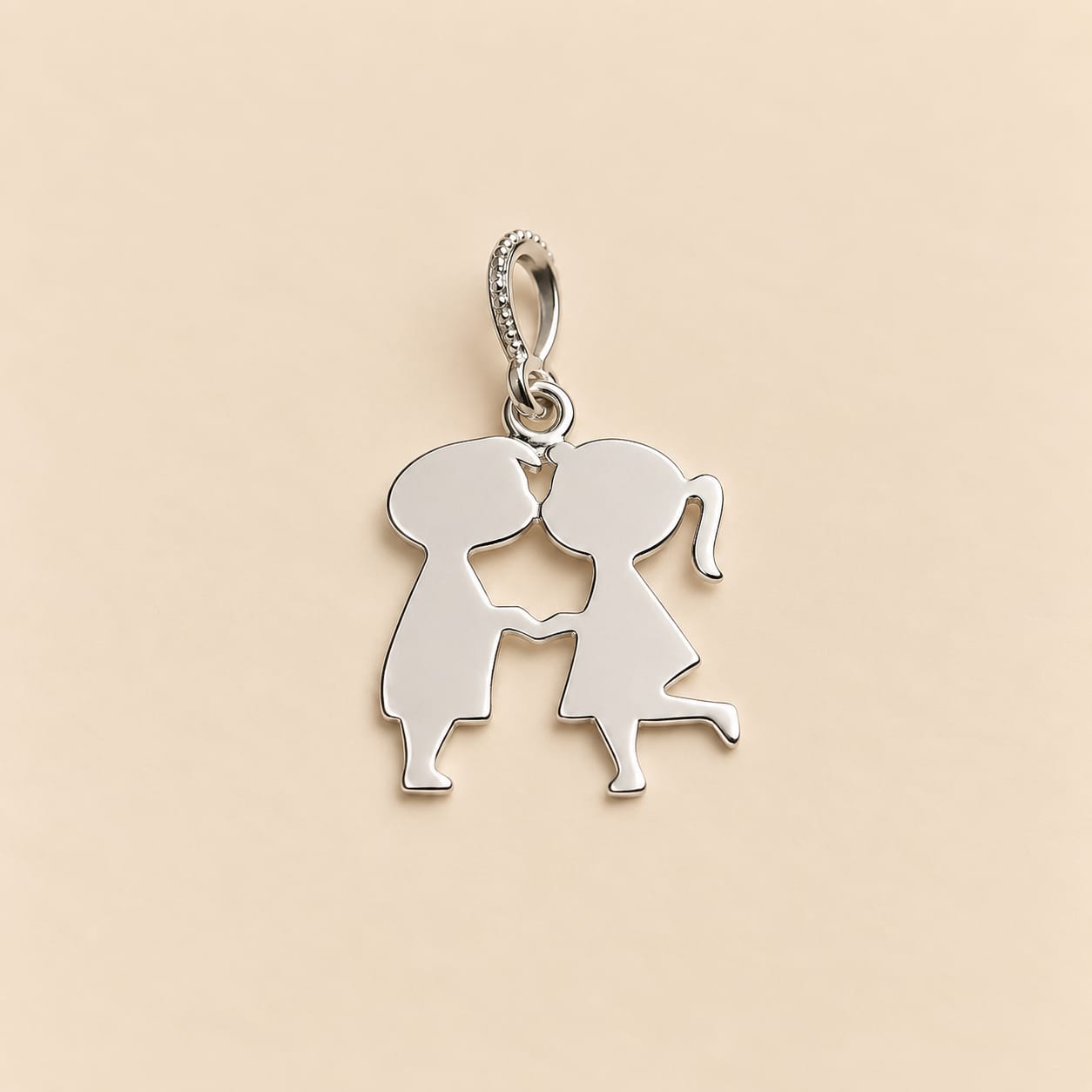 Pingente Prata Casal