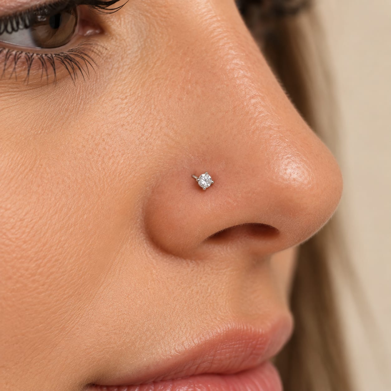Piercing Nariz Prata Legitima Ponto de Luz
