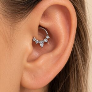 Piercing Prata Legitima Coroa De Luz