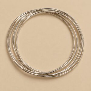 Pulseira Prata Legitima 7 argolas