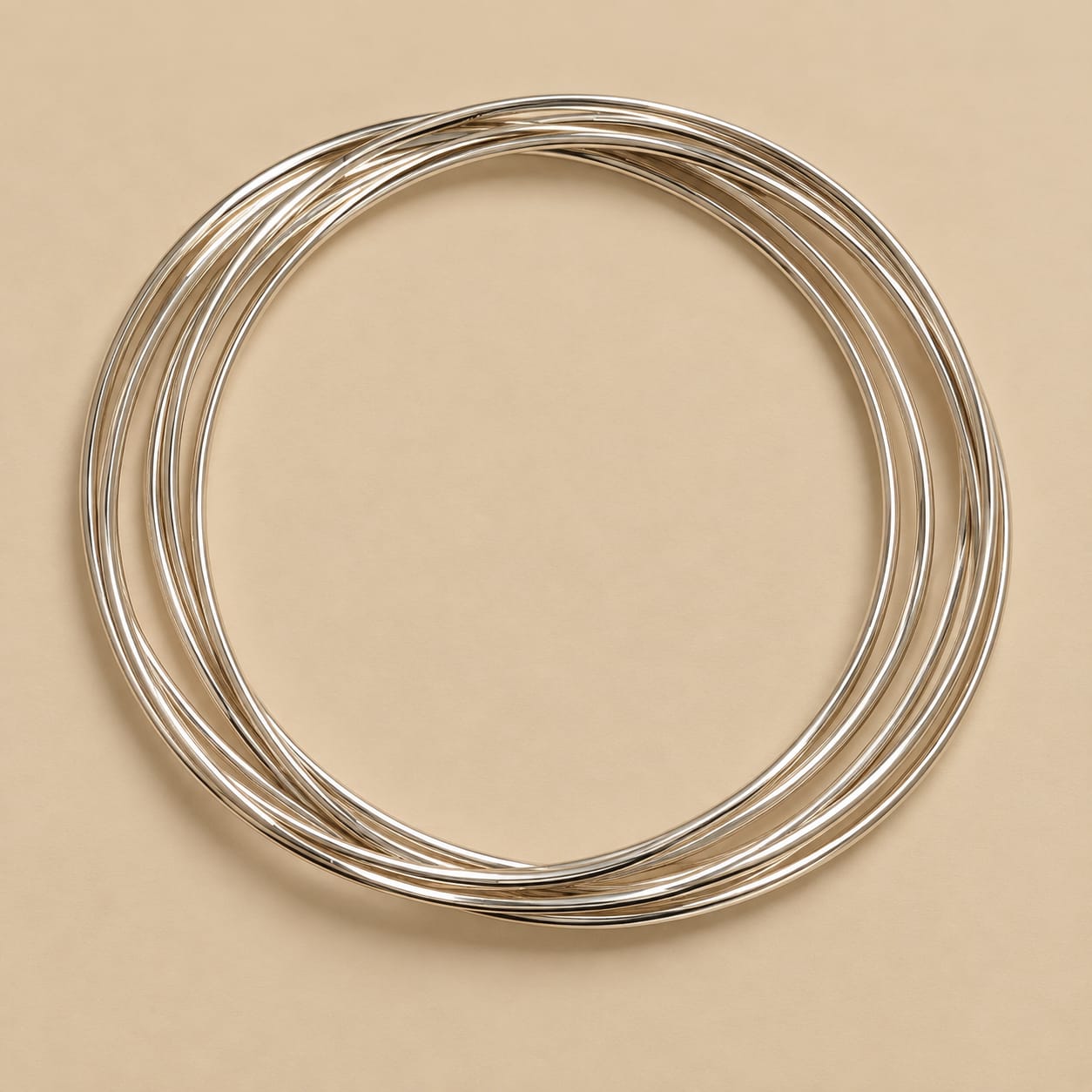 Pulseira Prata Legitima 7 argolas