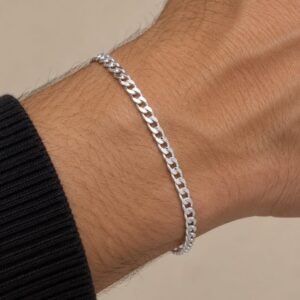 Pulseira Prata Legitima grumet 1,9mm