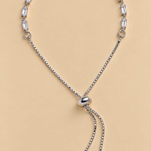Pulseira Banhada a Prata gravatinha rivieira